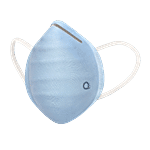 Amante Face Mask - Ultra-Light Contoured Fit, Medium, Light Blue 1 pc