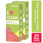 Sirona Sanitary Disposal Bag 15 pcs (Pack of 2)