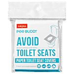 Peebuddy Disposable Toilet Seat Covers - 20 Sheets | No Direct Contact with Unhygienic Seats | Easy To Dispose | Nature Friendly | Must Have for Women and Men 20 pcs