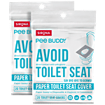 Peebuddy Disposable Paper Toilet Seat Covers 20 pcs (Pack of 2)