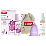 Sirona Pro Super Soft Reusable FDA Approved Menstrual Cup With Medical Grade Silicon - Large 1 pc