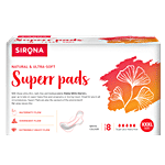 Sirona Natural Ultra Soft Superr Pads - For Maternity Flow, Overnight Flow & Extremely Heavy Flow 8 pcs