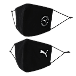 Puma Adjustable Face Mask - Medium, Black 8L X 13 cm (H) (Set of 2)