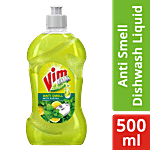 Vim Dishwash Anti Smell Liquid - Pudina 500 ml
