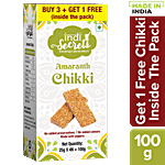 indiSecrets Amaranth Chikki 100 g (4 x 25 g each)
