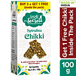 indiSecrets Spirulina Chikki 100 g (4 x 25 g each)