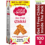 indiSecrets Dry Fruit Chikki 100 g (4 x 25 g each)