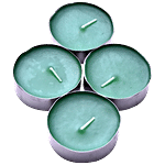 Dia Craft Tealight Candle - Green, 24hour 4 pcs