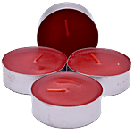 Dia Craft Tealight candle - Red, 24hour 4 pcs