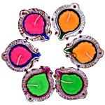Dia Craft Dia Craft Designer Wax Diya Box - 1d 6 pcs