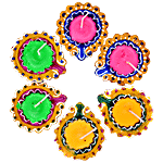Dia Craft Dia Craft Designer Wax Diya Box 6 pcs