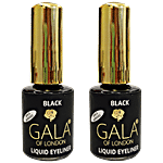 Gala Of London Liquid Eyeliner - Black, Combo 8 g (Pack of 2)
