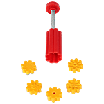 DS Peda/Sweet Fast Stamping - Plastic, Assorted Colour 5 pcs