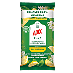 Ajax Eco Multipurpose Sanitising Wipes - Fresh Lemon 40 pcs 