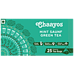 Chaayos Mint Sauf Green Tea 50 g (25 Bags x 2 g each)