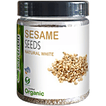 Earthon Organic Natural White Sesame Seeds/Til/Ellu 250 g 