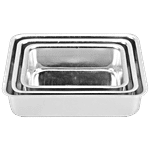Klassic Aluminium Square Shape Cake Mould, KL-62 3 pcs