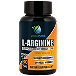 Vedapure L-Arginine Dietary Supplement Capsule - With Vitamin C, Provides Energy 60 pcs 