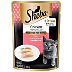 SHEBA Rich Premium Kitten Fine Wet Cat Food, Chicken Loaf - 2-12 Months 70 g