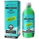 Dr. Vaidyas Wheatgrass Juice - Supports Digestion, Cholesterol Control & Immunity, Zero Added Sugar 1 L