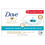 Dove Care & Protect Moisturising Cream Beauty Bathing Bar 100 g (Buy 3 & Get 1 Free)