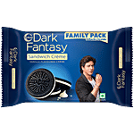Sunfeast Dark Fantasy Vanilla Flavoured Sandwich Crème Biscuits 237 g (Pack of 3)