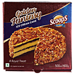 Scoops Golden Fantasy Ice Cream Cake - Royal Treat 500 ml