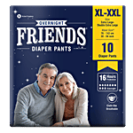 Friends Adult Pants Overnight, Extra Large 10 pcs