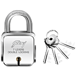 Godrej Locks Square 7 Levers 4 Keys Padlock 1 pc 