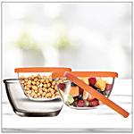 Yera Storage Glass Bowl With Lids 255 ml 