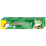 Dr. Morepen Active Smile Herbal Toothpaste With Neem, Clove & Menthol 100 g