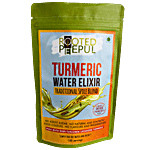 Rooted Peepul Turmeric Water Elixir, Traditional Spice Blend | High Curcumin Lakadong Turmeric 150 g kraft paper pouch