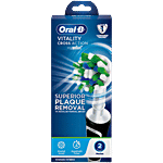 Oral-B Vitality 100 Black Criss Cross Electric Rechargeable Toothbrush - Removes Plaque 1 pc