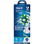 Oral-B Vitality 100 Blue Criss Cross Electric Rechargeable Toothbrush - Removes Plaque 1 pc