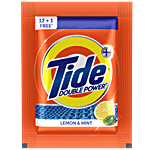 Tide Double Powder Lemon & Mint Detergent Powder 95 g (12+1 pack) (Pack Of 5)