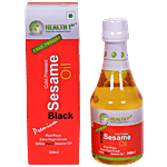 Health 1st Sesame Oil Cold Pressed - Black 200 ml Bottle