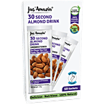 Jus Amazin 30 Second Almond Drink - Unsweetened, Nutritious, Dairy Free 250 g (10 Sachets x 25 g Each)