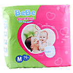 Bebe Smart Baby Diaper Pants - Medium 76 pcs Pouch