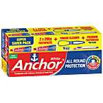 Anchor White All Round Protection 4 pcs (2x200 g Toothpaste + Tongue Cleaner + Premium Toothbrush)