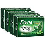 Dyna Naturals Pure Neem Soap - With Tulsi, Protects & Purifies Skin 100 g (Pack of 4)