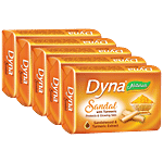 Dyna Naturals Sandal Soap - With Turmeric, Protects & Glowing Skin 100 g (Pack of 4)