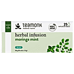 Teamonk Moringa - Mint Herbal Infusion 38 g (25 Bags x 1.5 g each)