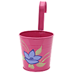 Natures Plus Garden Planter Railing Single Hook - 5 Inch, Pink 5 x 4 x 9