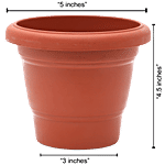 Natures Plus Flower Pot 40 5 x 3 x 4.5