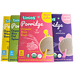 Timios Porridge Trial Pack - For Stage 2, 8+ Months 400 g (Pack of 4)
