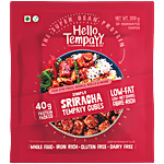 Hello Tempayy Simply Sriracha Tempeh Cubes - Clean, Lean Protein, Rich In Fibre. Make Noodles, Stir Fries & More. 200 g