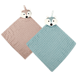 bb home Body Bath Loofah Face Towel Hangable, Assorted - BH065D 2 pcs 