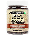 Urban Platter All Natural, Dairy-Free & 55% Cocoa Vegan Dark Chocolate Buttons 300 g