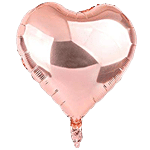 CherishX Happy Birthday Kit With Rose Gold Metallic, Heart & Happy Birthday Foil Balloons 57 pcs