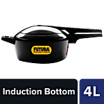 Hawkins Futura Hard Anodised Aluminium Pressure Cooker - Induction Base Black, FP40 4 L